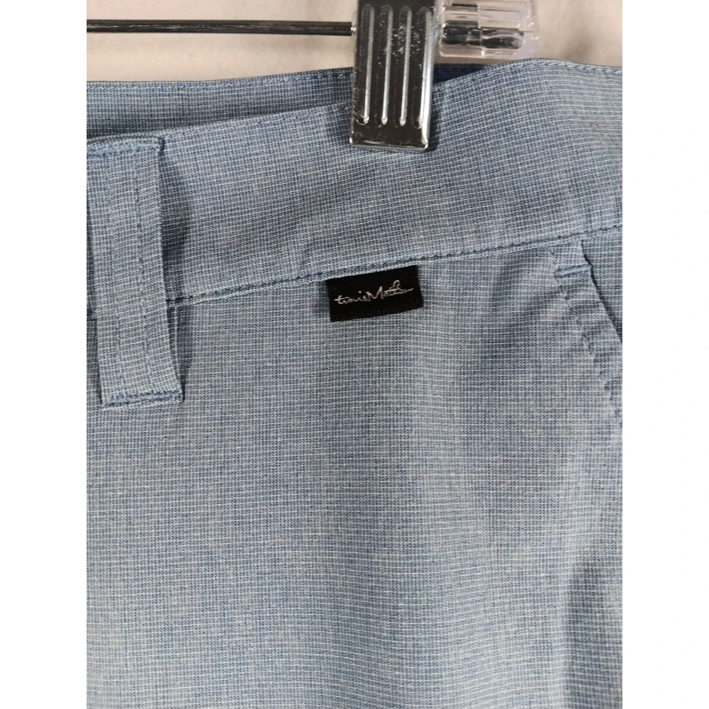 Travis Mathew Mens 32x9 Shorts Performance‎ Golf Chino Stretch Blue